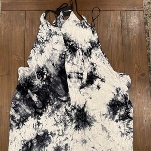 Show Me Your MuMu Monochrome Tie-Dye Halter Dress